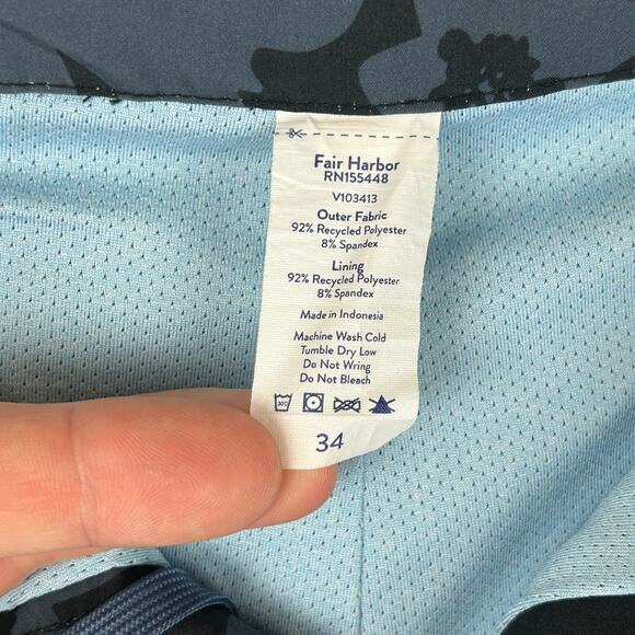Fair Harbor Sextant Quick Dry Swim Trunk Lined Shorts 5.5" Inseam Men's Size 34 - Picture 5 of 10